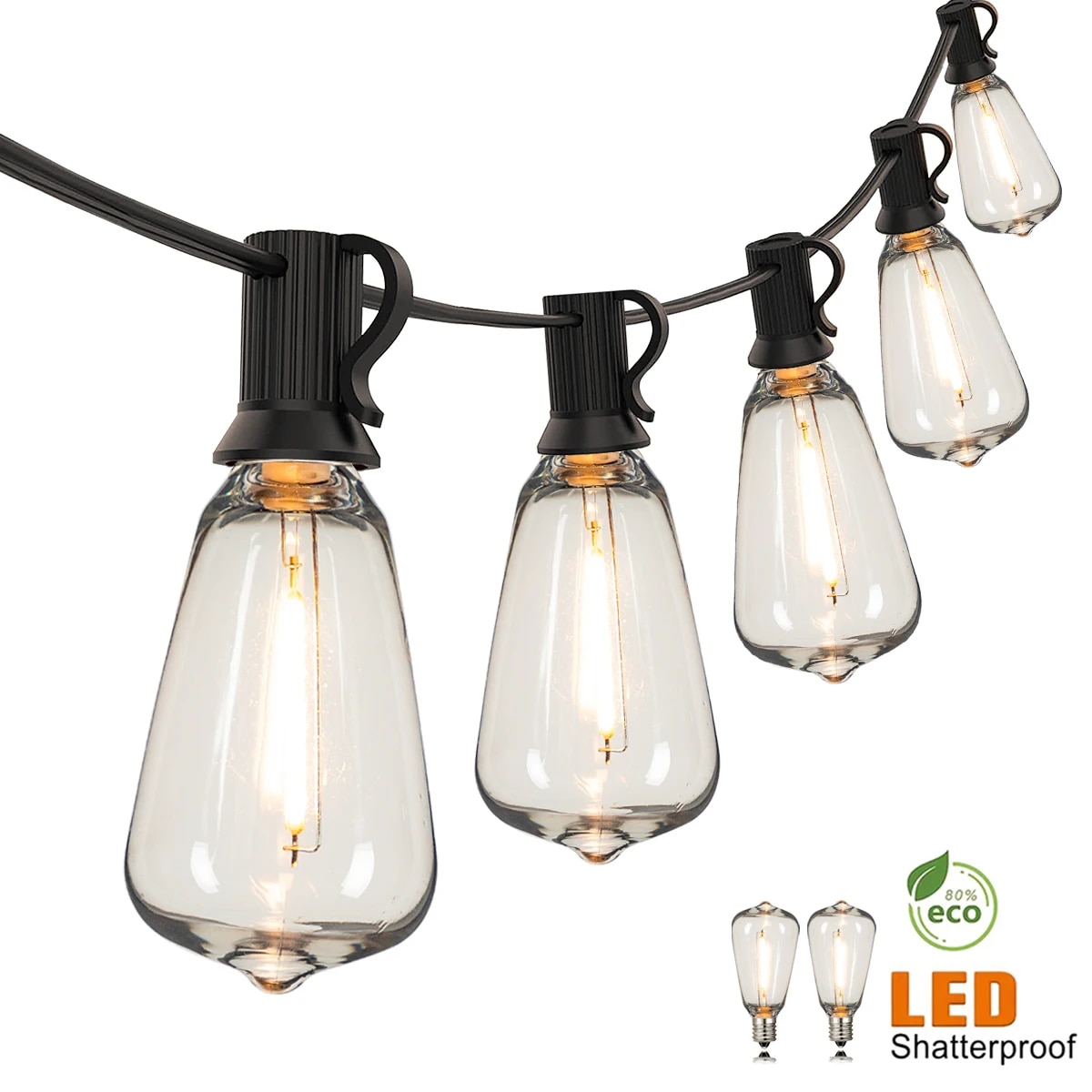 Smart Garden Furniture - Guirnalda de luces para exteriores ST38,