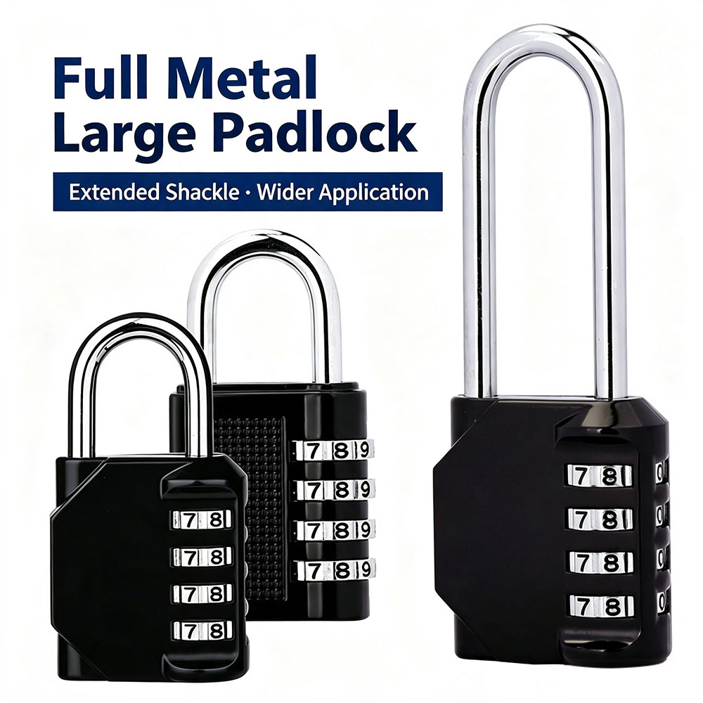 Smart Garden Gate Lock - Candado de Combinación de 4 Dígitos