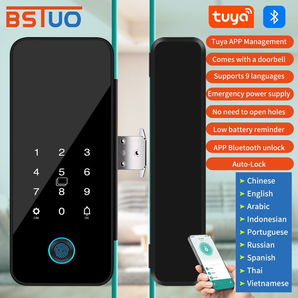 Smart Garden Gate Lock - Cerradura de puerta de vidrio inteligente