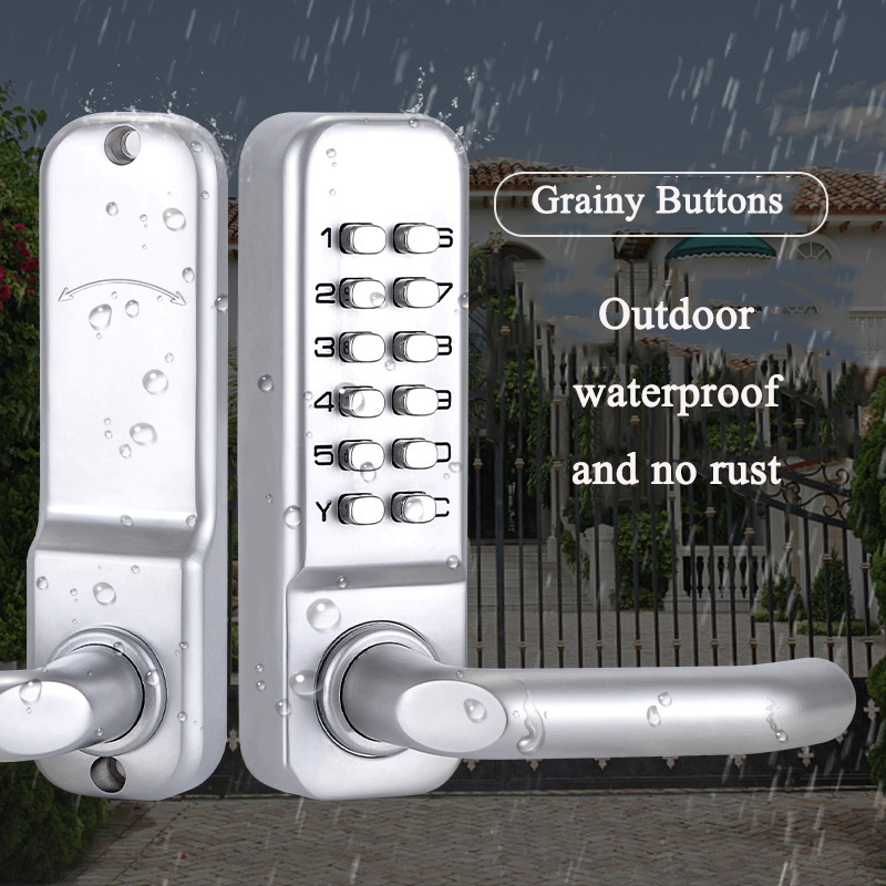 Smart Garden Gate Lock - Cerradura de puerta digital mecánica sin