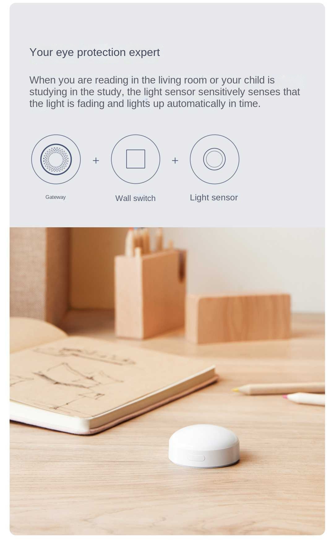 Sensor de luz Aqara T1 Zigbee  - Smart Garden Xiaomi reseña y precio