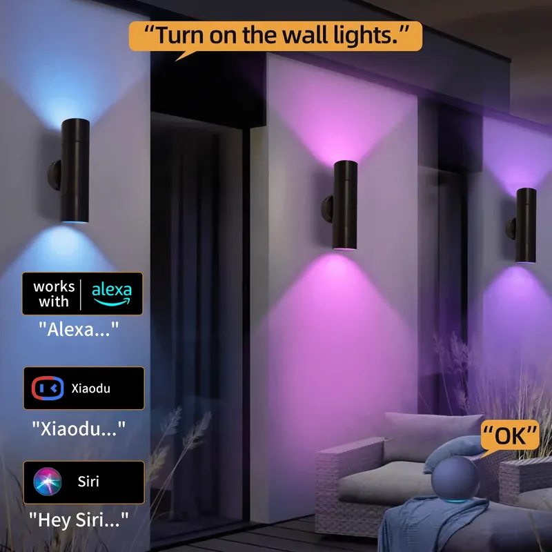 Lámpara de Pared LED para Exte - Smart Garden Led Lights reseña y precio