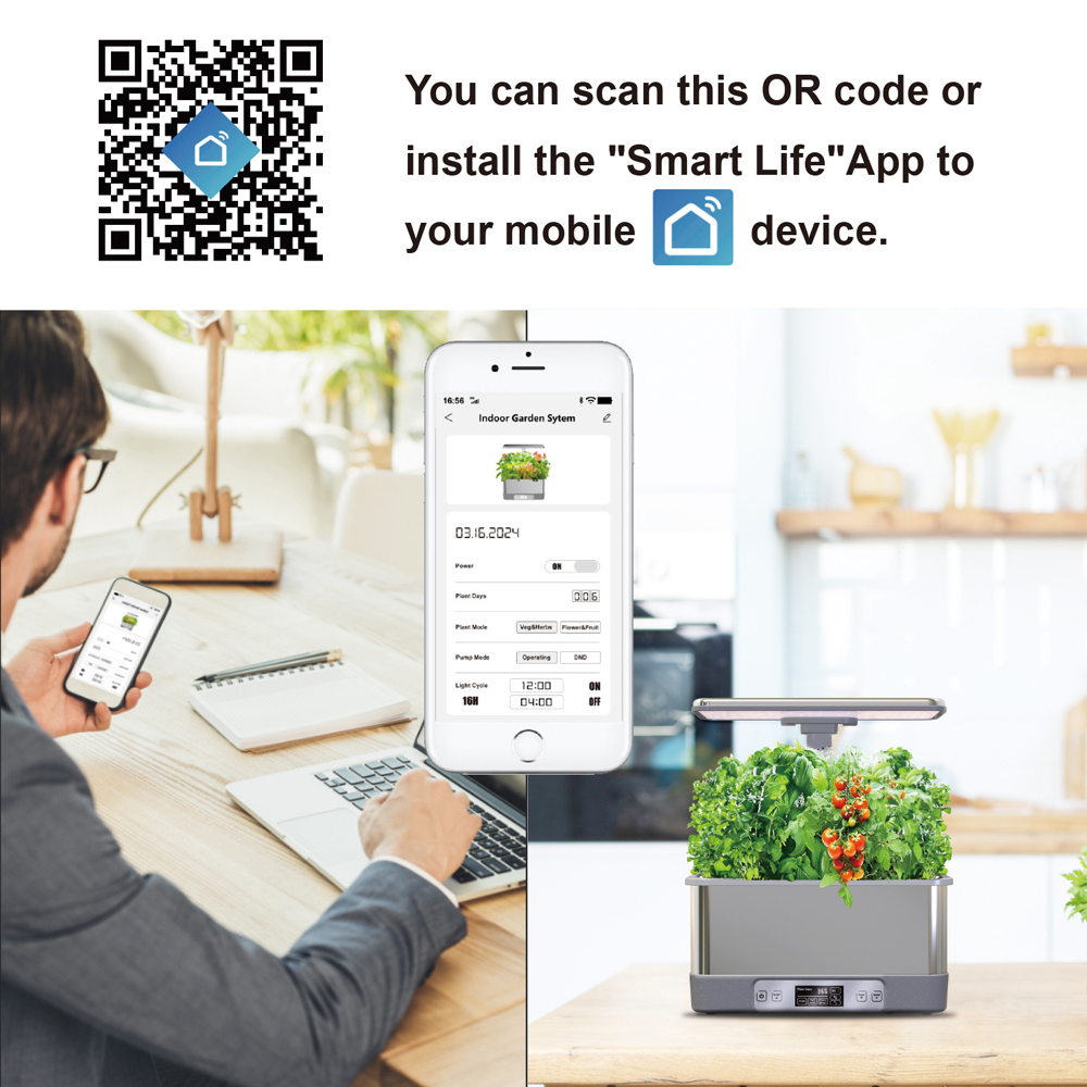 Tuya-sistema de cultivo hidrop - Smart Garden Led Lights reseña y precio