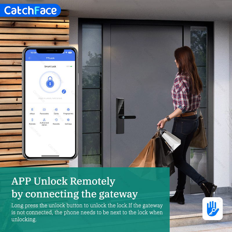 Cerradura de puerta con huella - Smart Garden Gate Lock reseña y precio