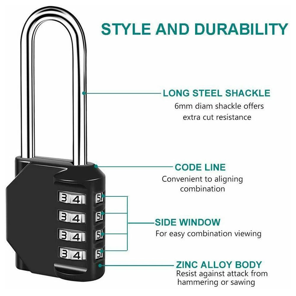 Candado de Combinación de 4 Dí - Smart Garden Gate Lock reseña y precio