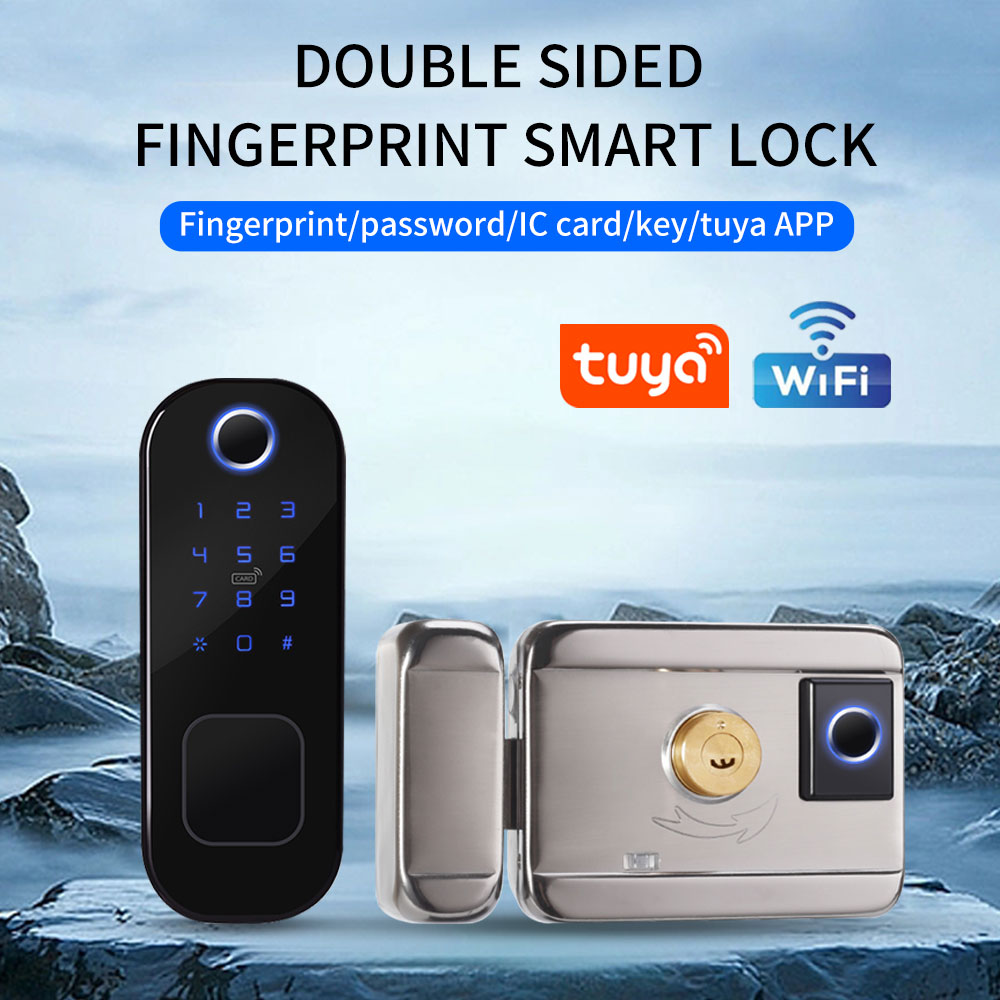 Tuya-cerradura de puerta con h - Smart Garden Gate Lock reseña y precio