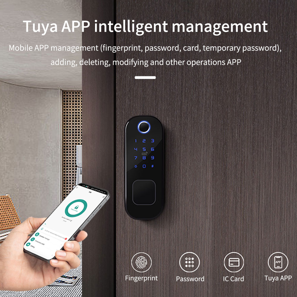 Tuya-cerradura de puerta con h - Smart Garden Gate Lock reseña y precio