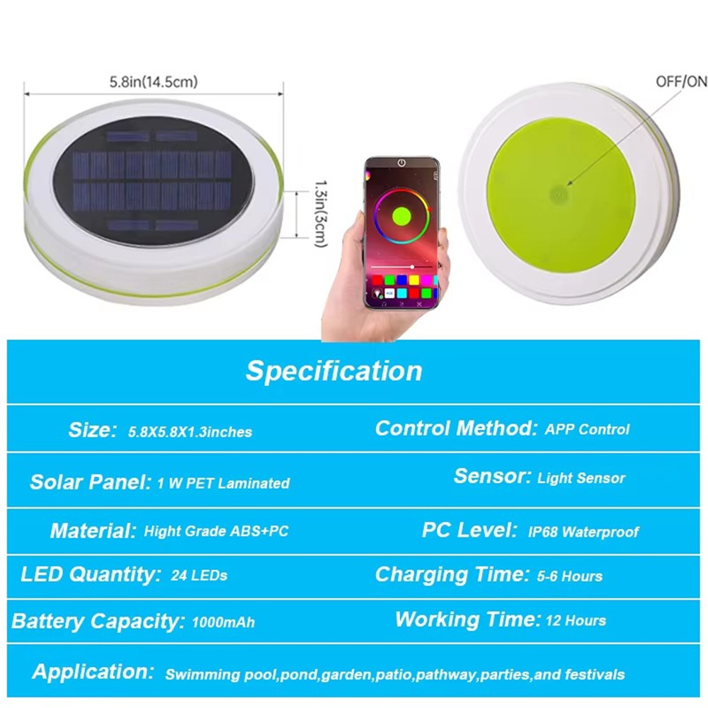 Luz LED flotante de agua Solar - Smart Garden Led Lights reseña y precio