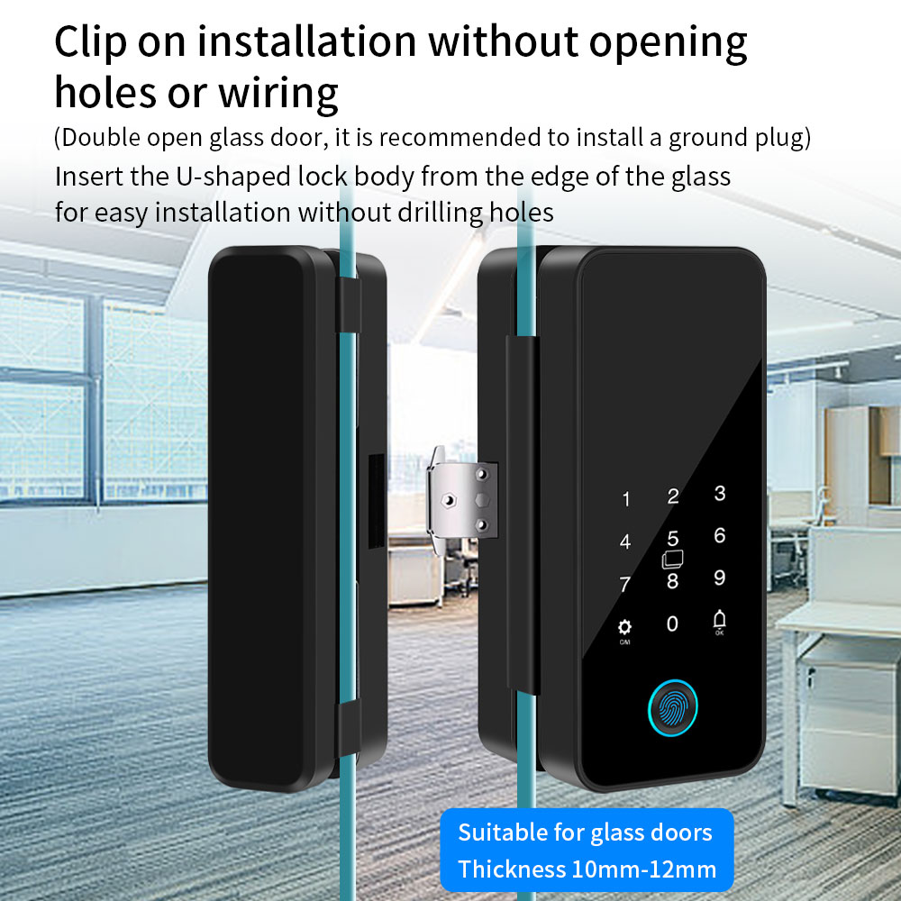 Cerradura de puerta de vidrio  - Smart Garden Gate Lock reseña y precio