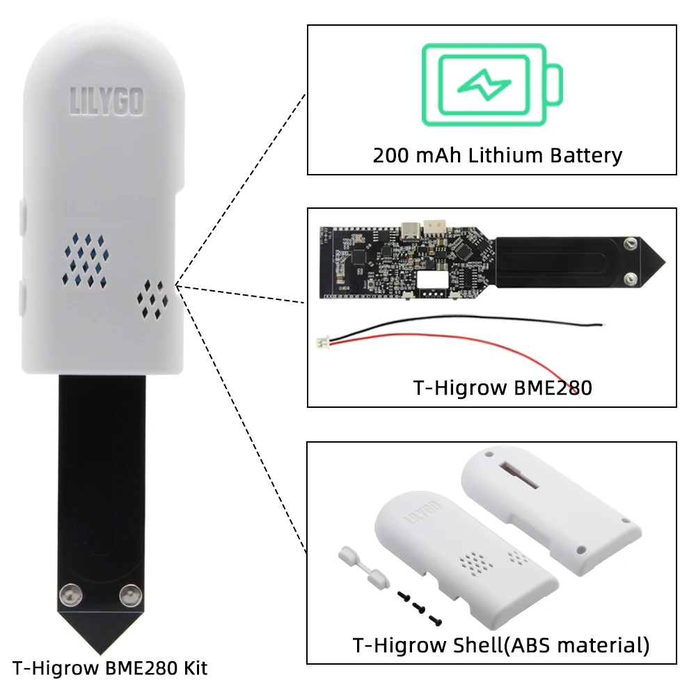 LILYGO ®   T-higrow ESP32 prob - Smart Garden Esp32 reseña y precio