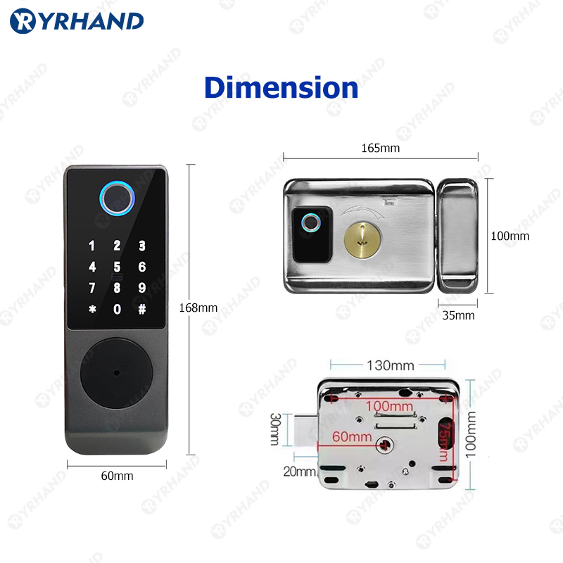 Tuya-cerradura inteligente con - Smart Garden Gate Lock reseña y precio